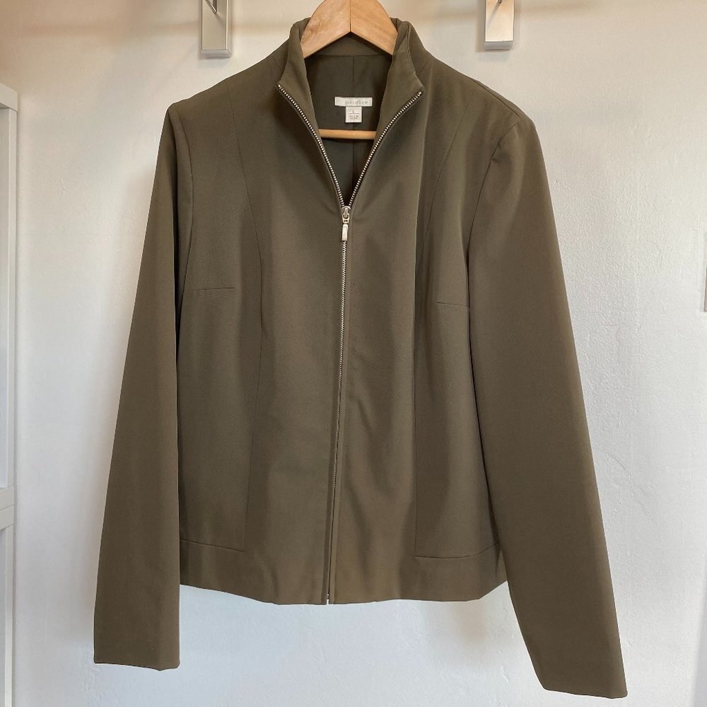 Halogen by Nordstrom Army Green Fitted Jacket
